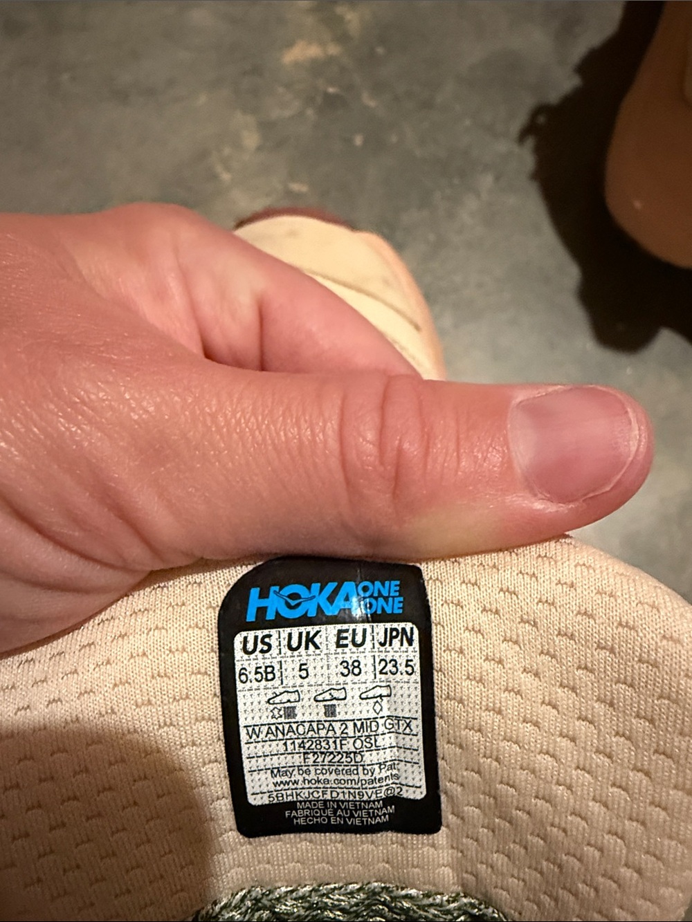 Hoka One Anacapa 2 Mid GTX Hiking Shoes Womens 6.5 B Oak Rose Latte 1142831F OSL - Picture 5 of 6